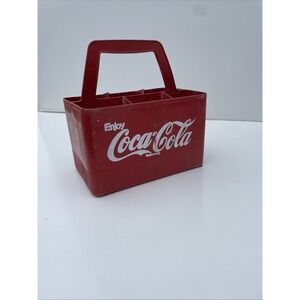 Coke Cola Red Plastic 6 Pack Carrier Reusable Vintage